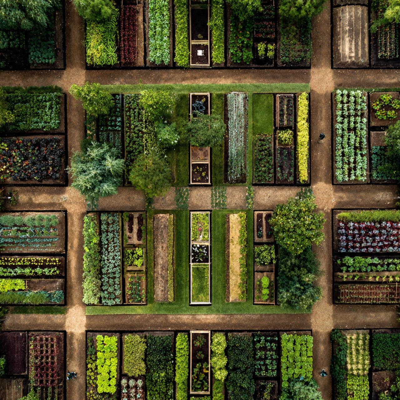 Grid-Based Garden Layout