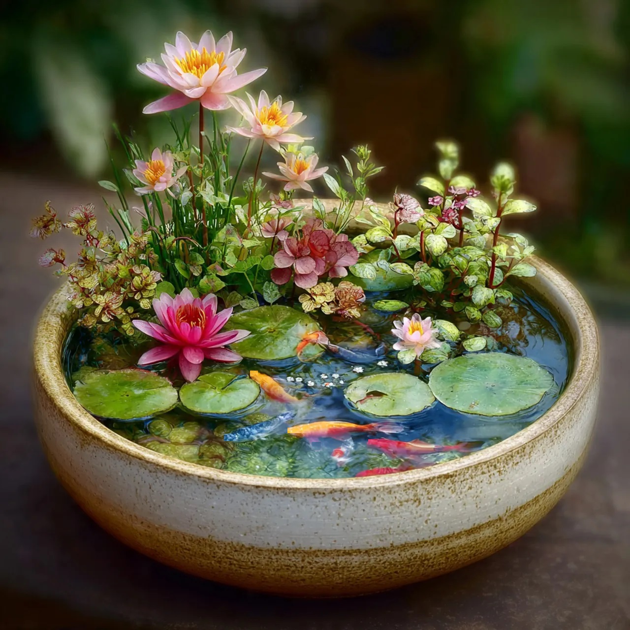 Adding Serenity with Water Container Gardens