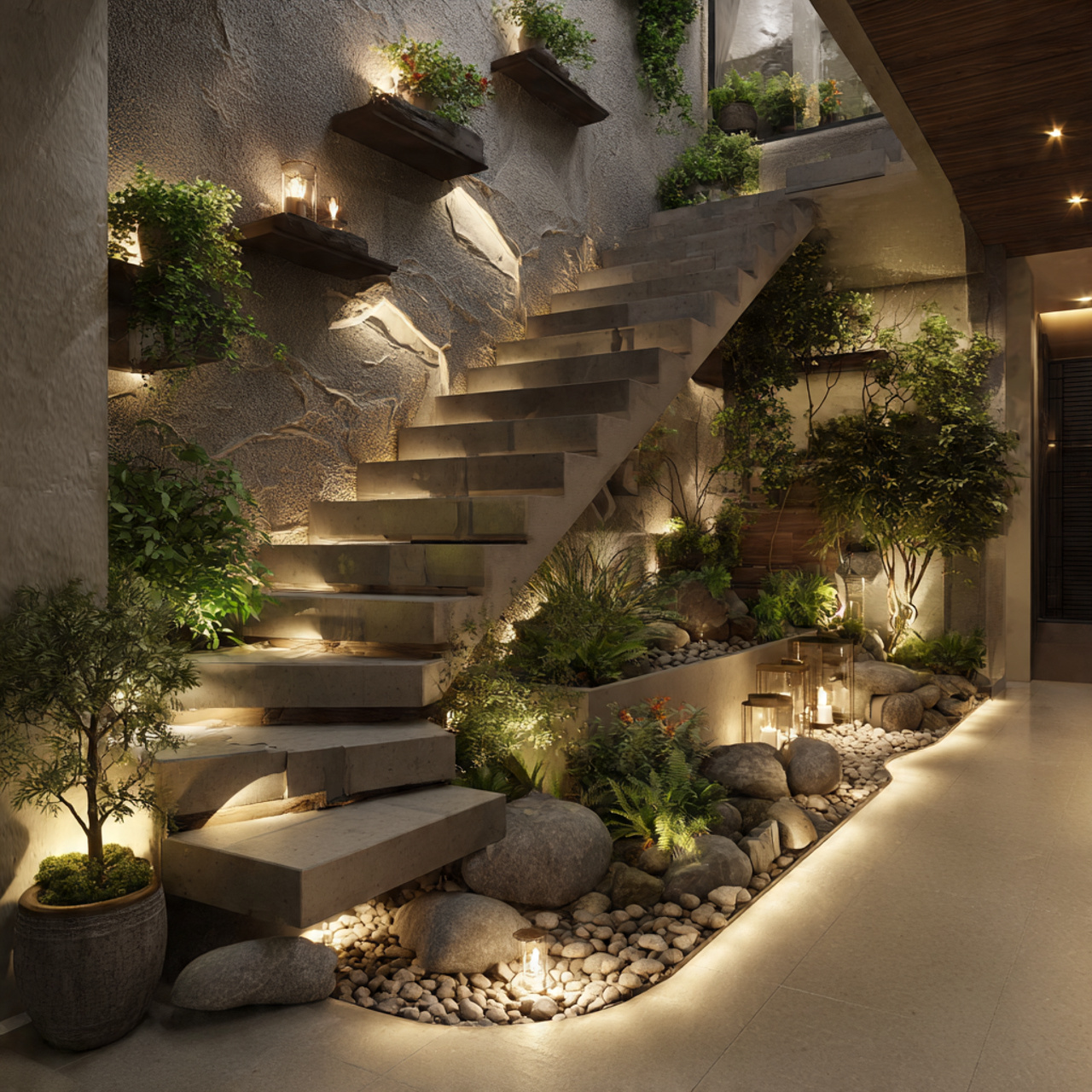 Under-Stair Plant Nooks
