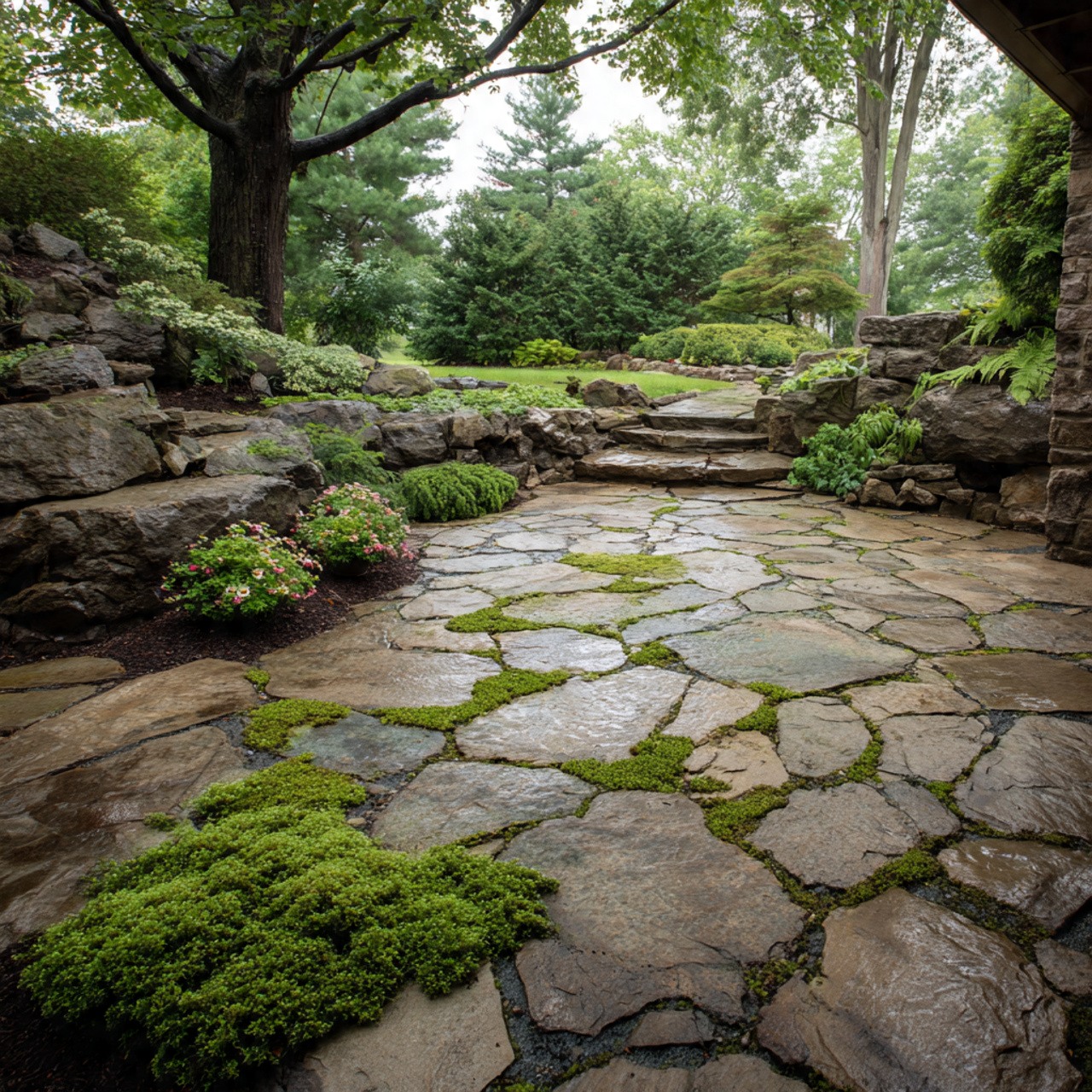Integrating Flagstone Patios with Landscaping