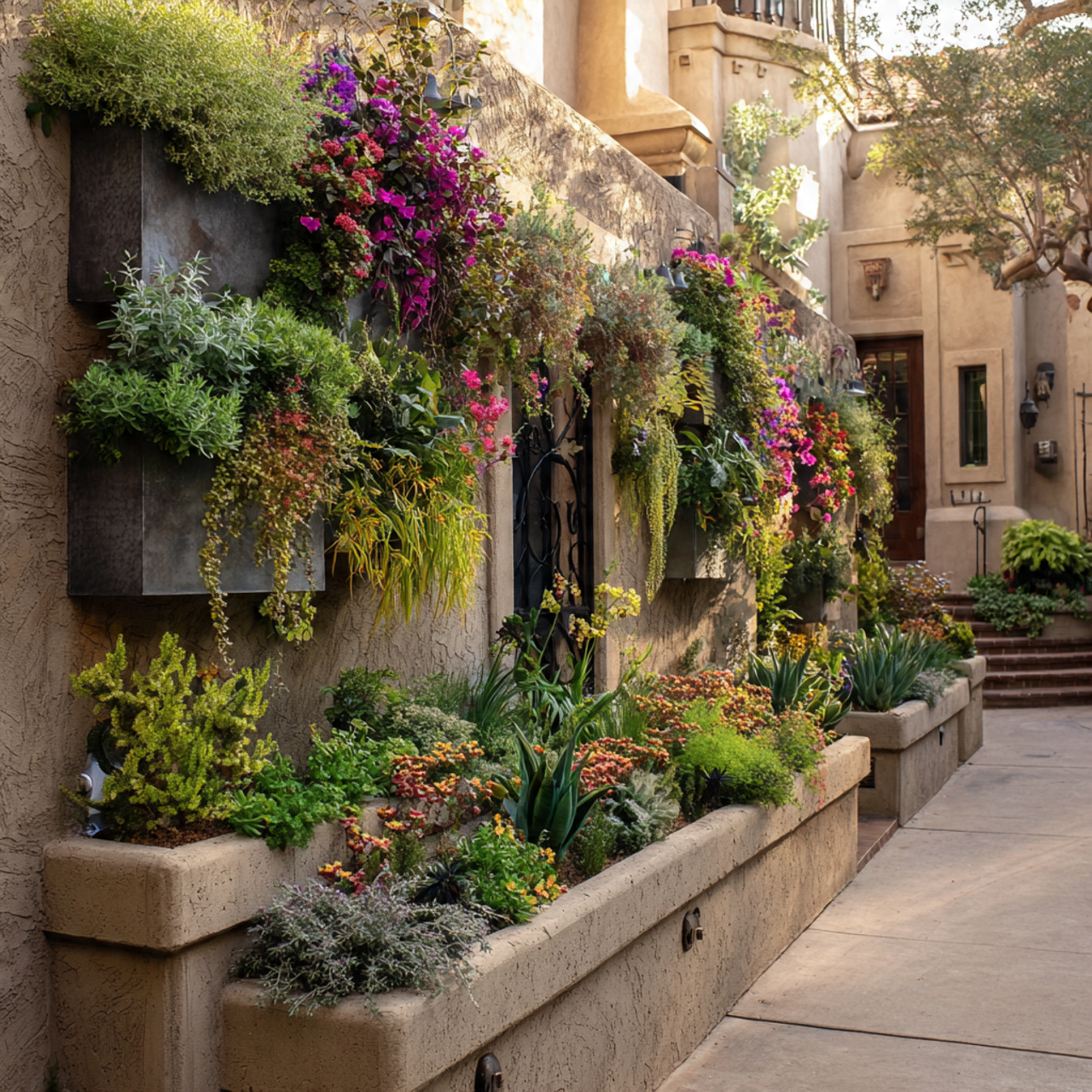 Planter-Integrated Walls