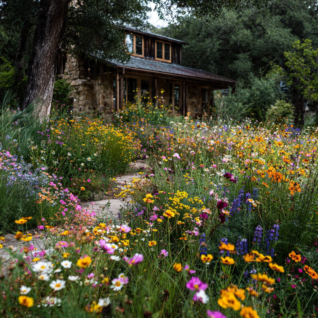 25 Home Garden Ideas to Transform Your Space into a Lush Retreat 21 a lively wildflower patch filled with colorful