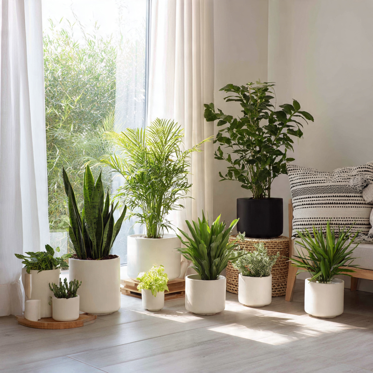 Monochromatic Plant Arrangements