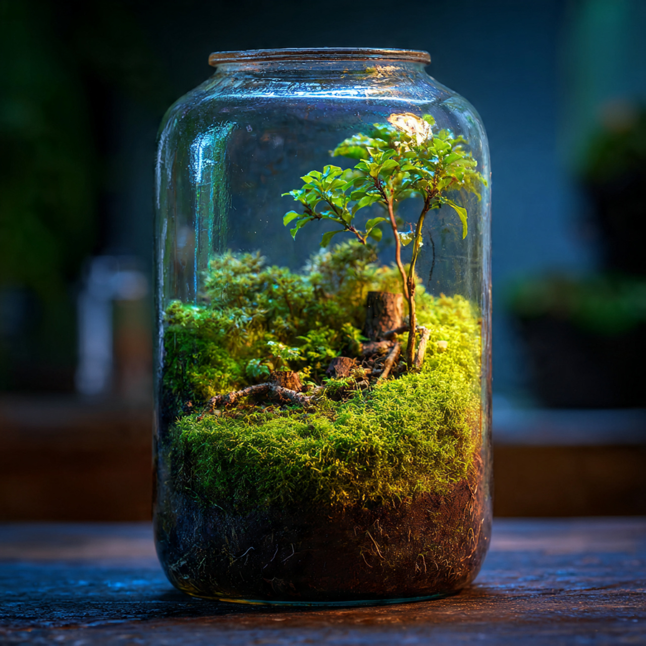Moss-Based Terrarium Arrangements