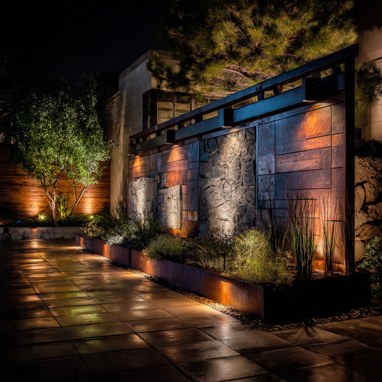 Lighting-Enhanced Walls