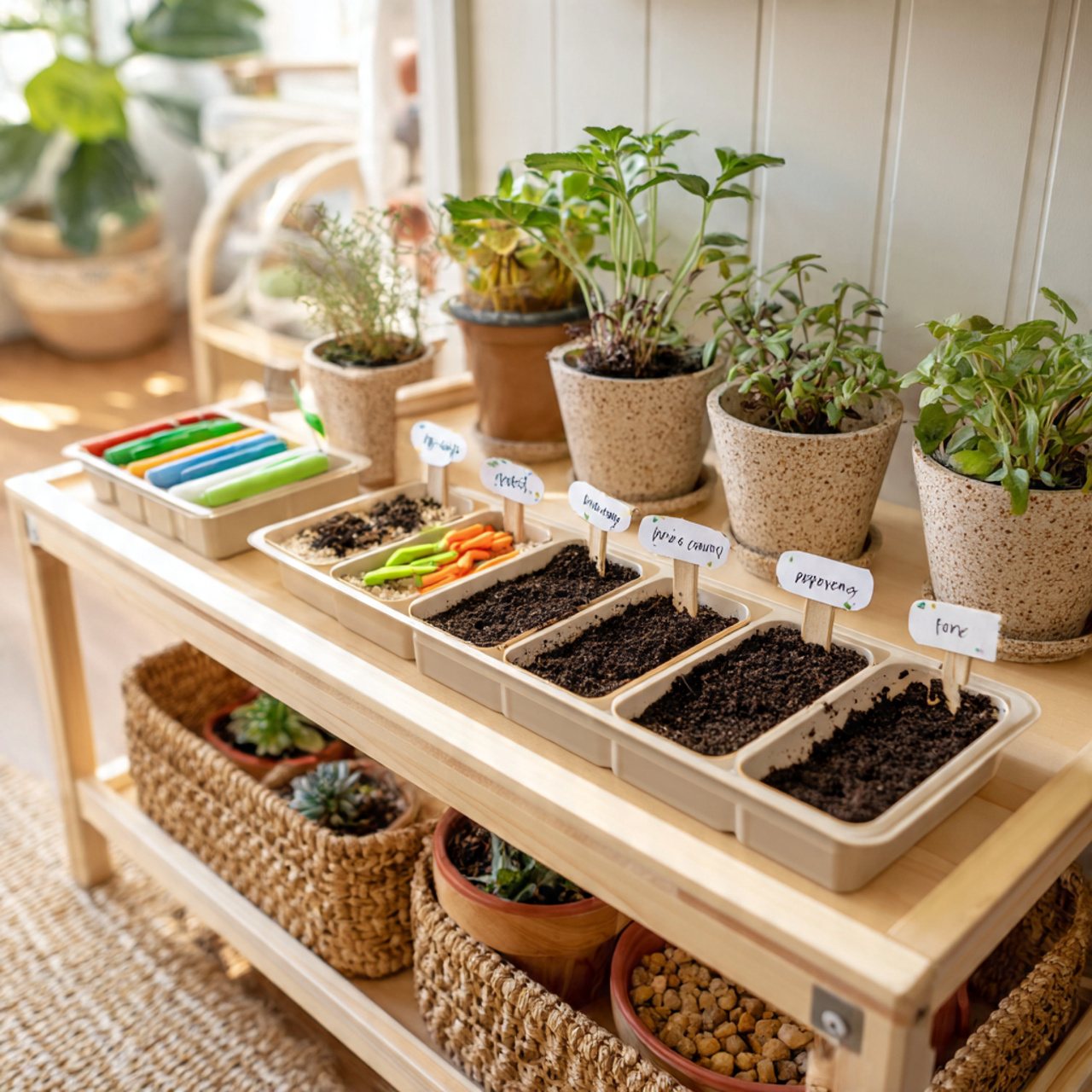 Kids' Learning Garden Stations