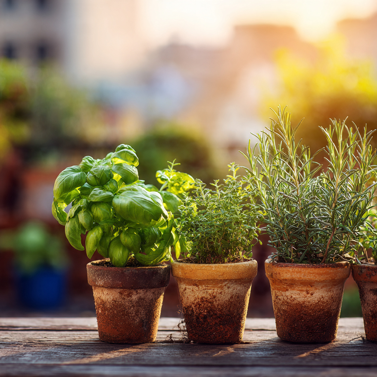 Rooftop Herb Garden