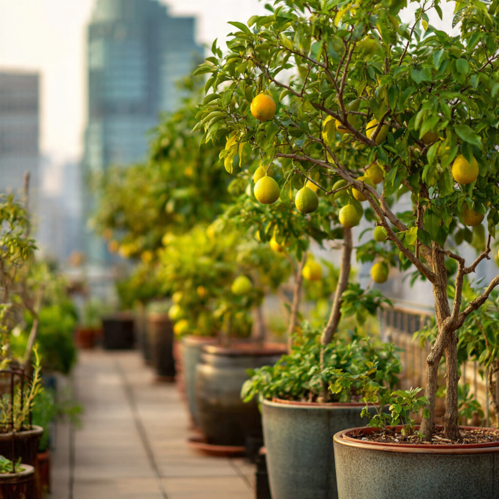 Rooftop Fruit Trees