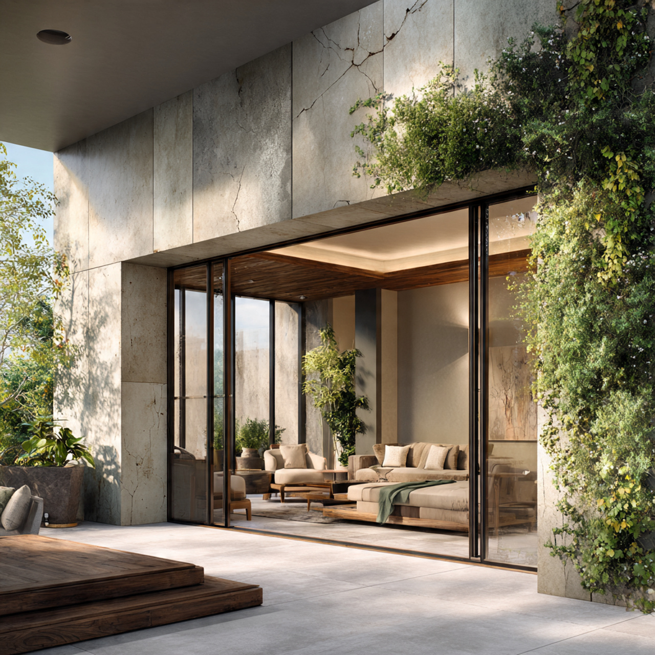 Indoor-Outdoor Continuity Walls