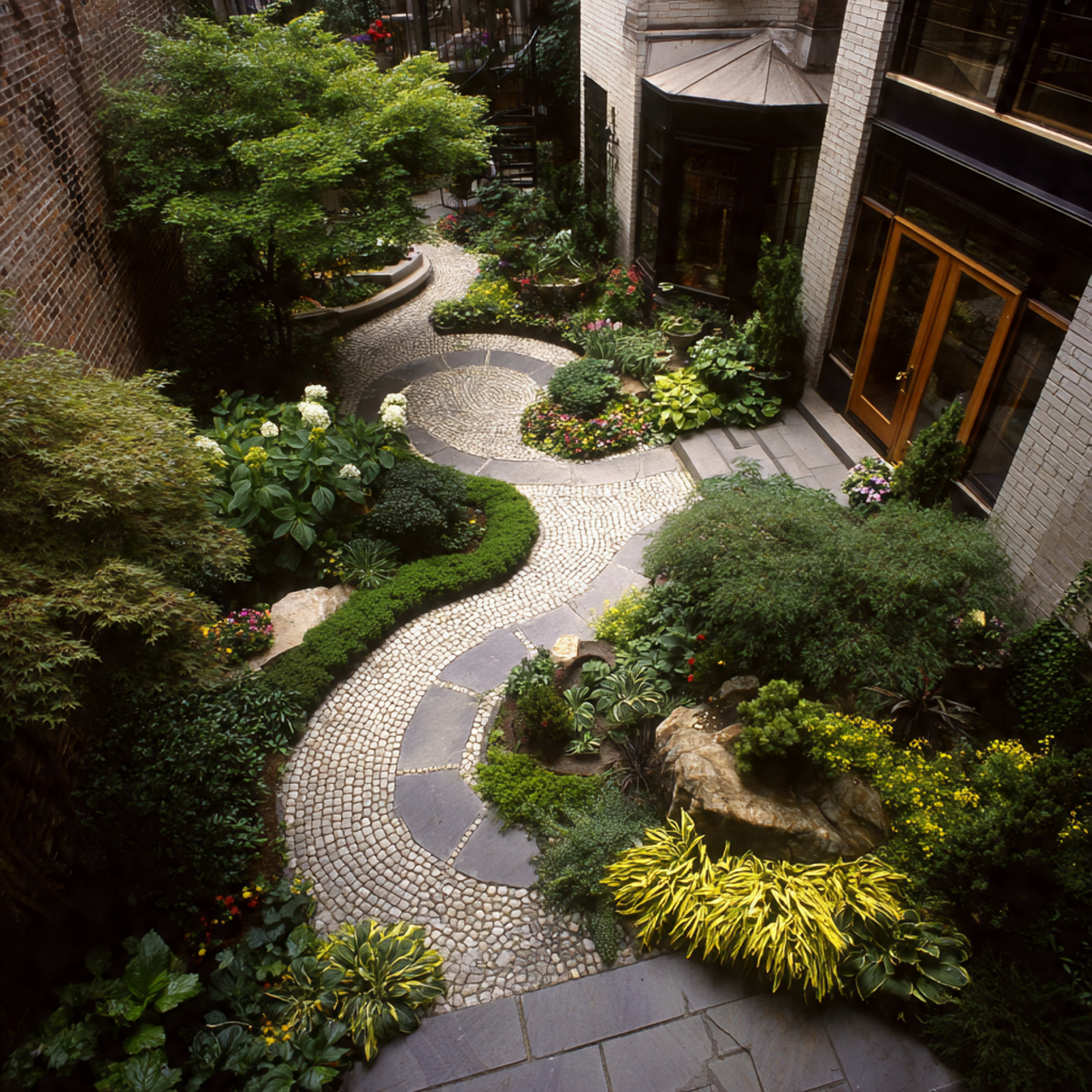 Add Character with Gravel and Stone Pathways