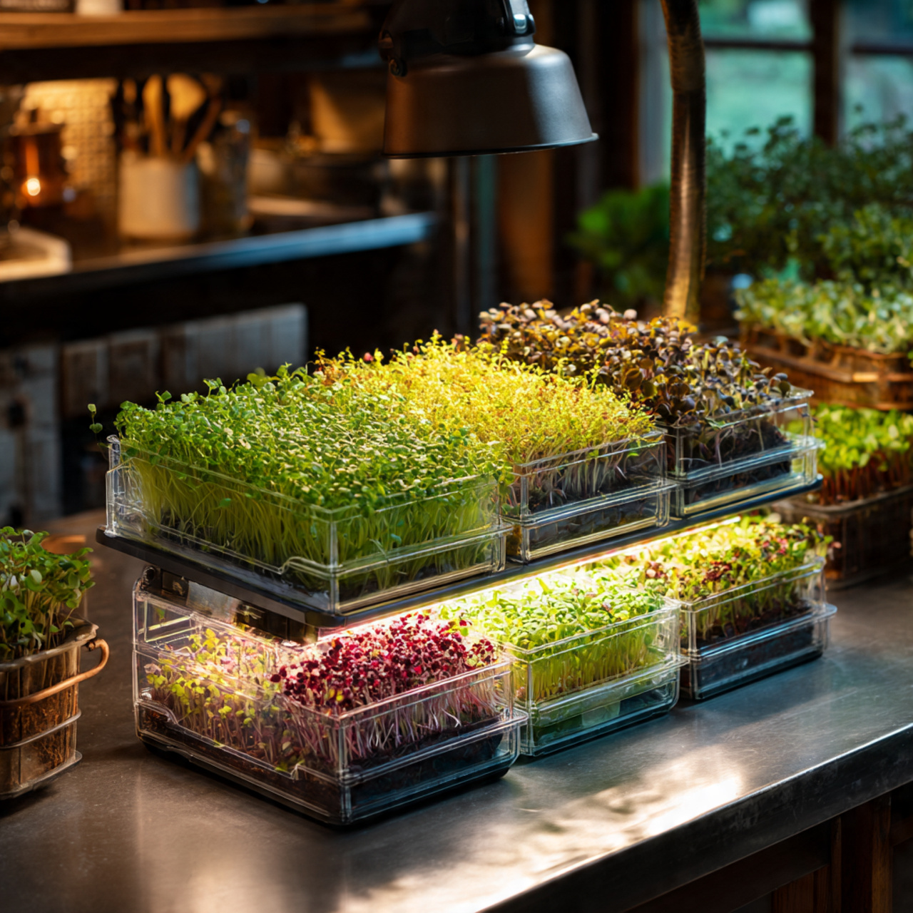 Edible Indoor Gardens for Fresh Greens