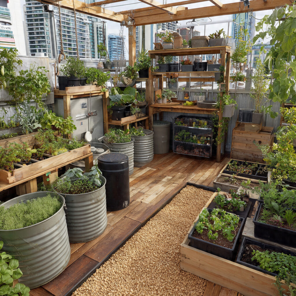 Eco-Friendly Terrace Garden