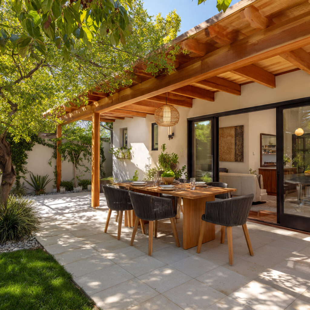 Attached Pergolas for Seamless Living