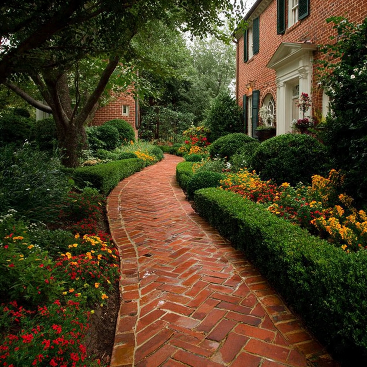 Brick Paths for Classic Structure