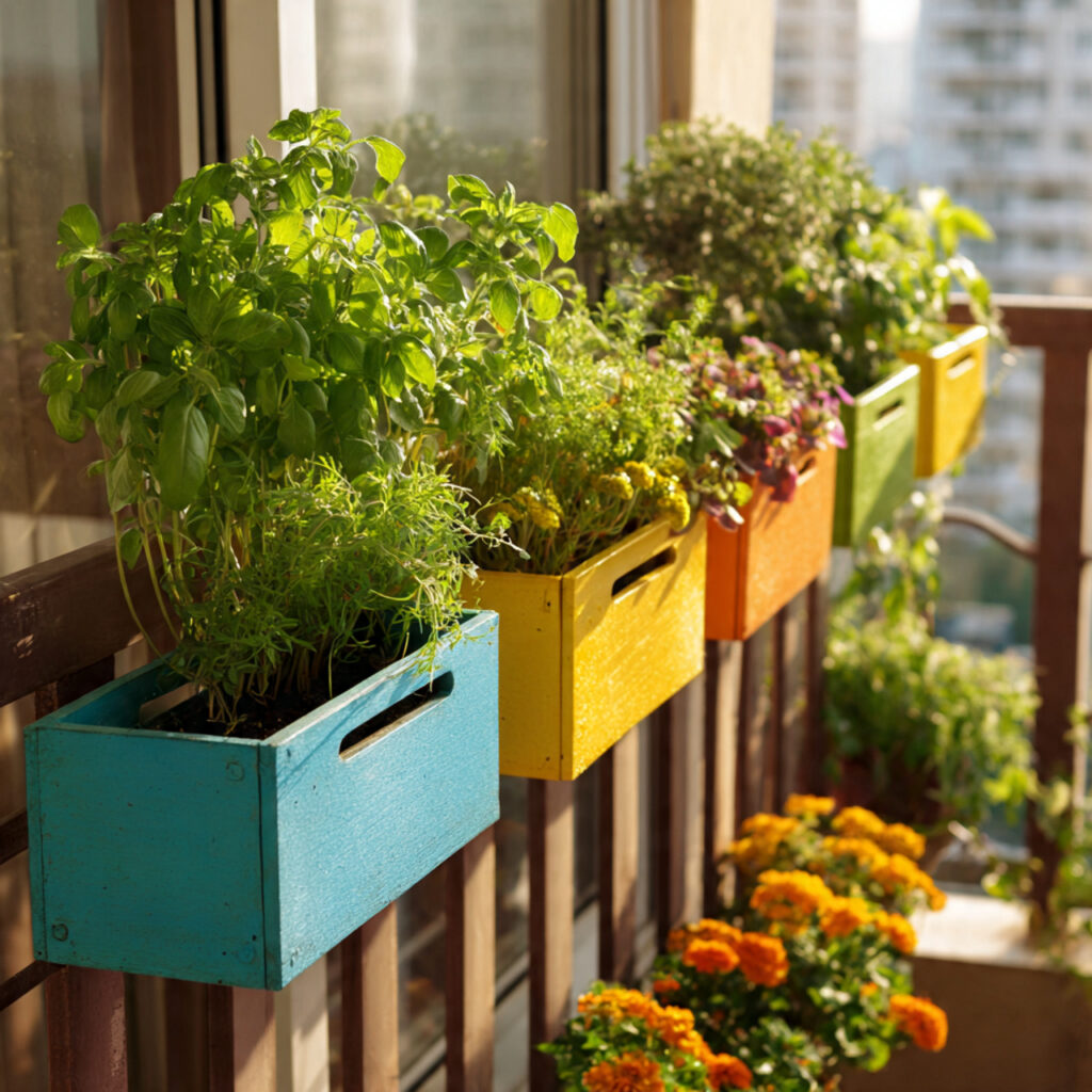 Expand Your Perimeter through Balcony Rail Planters