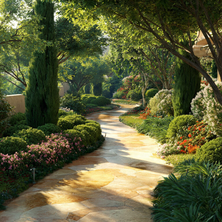 garden path and walkways