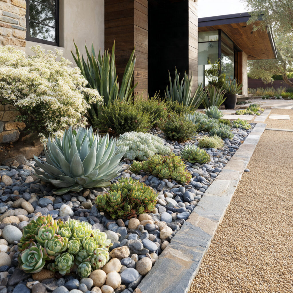 Achieve Low-Maintenance Elegance by adding Gravel Beds