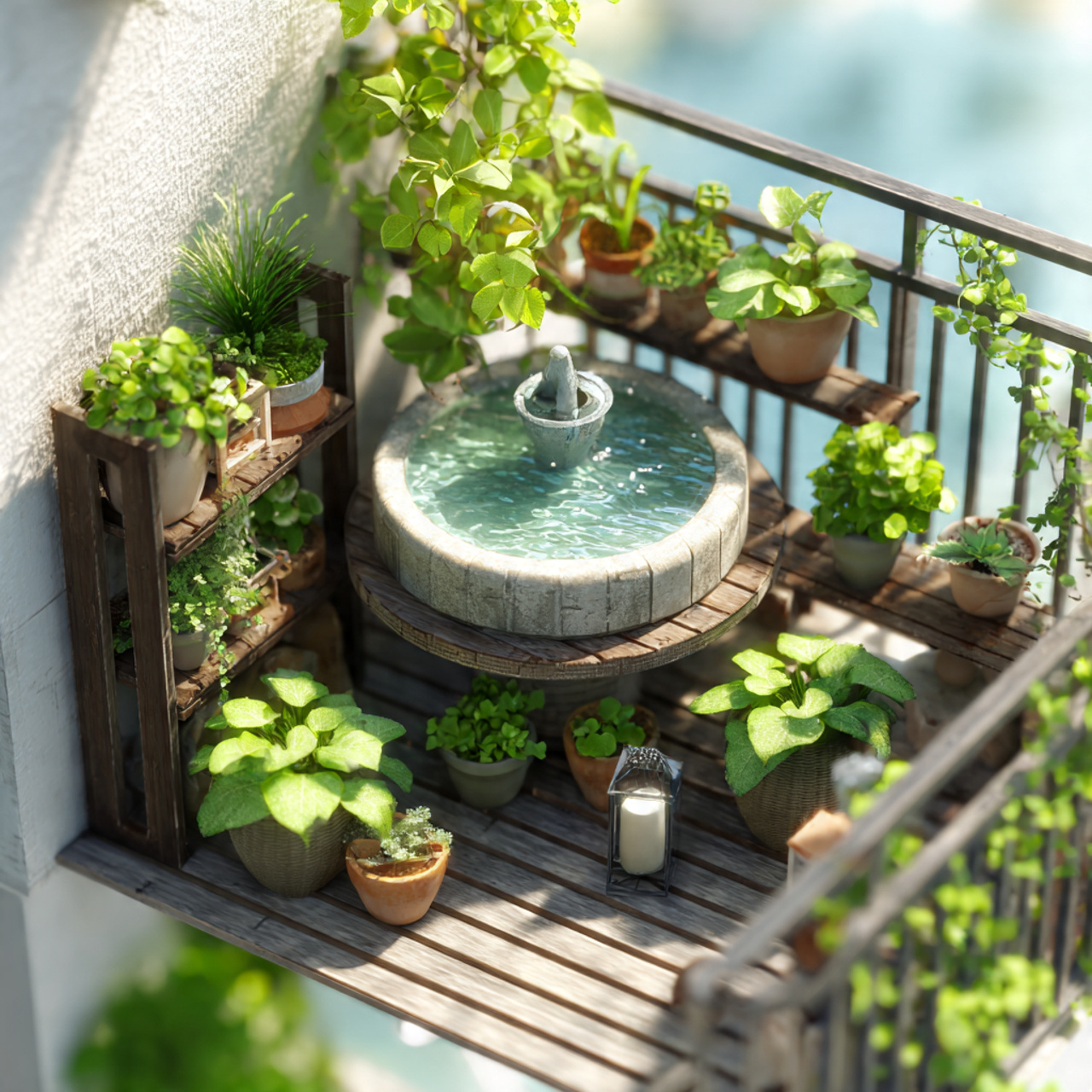 Add a Small Water Feature for Ambience