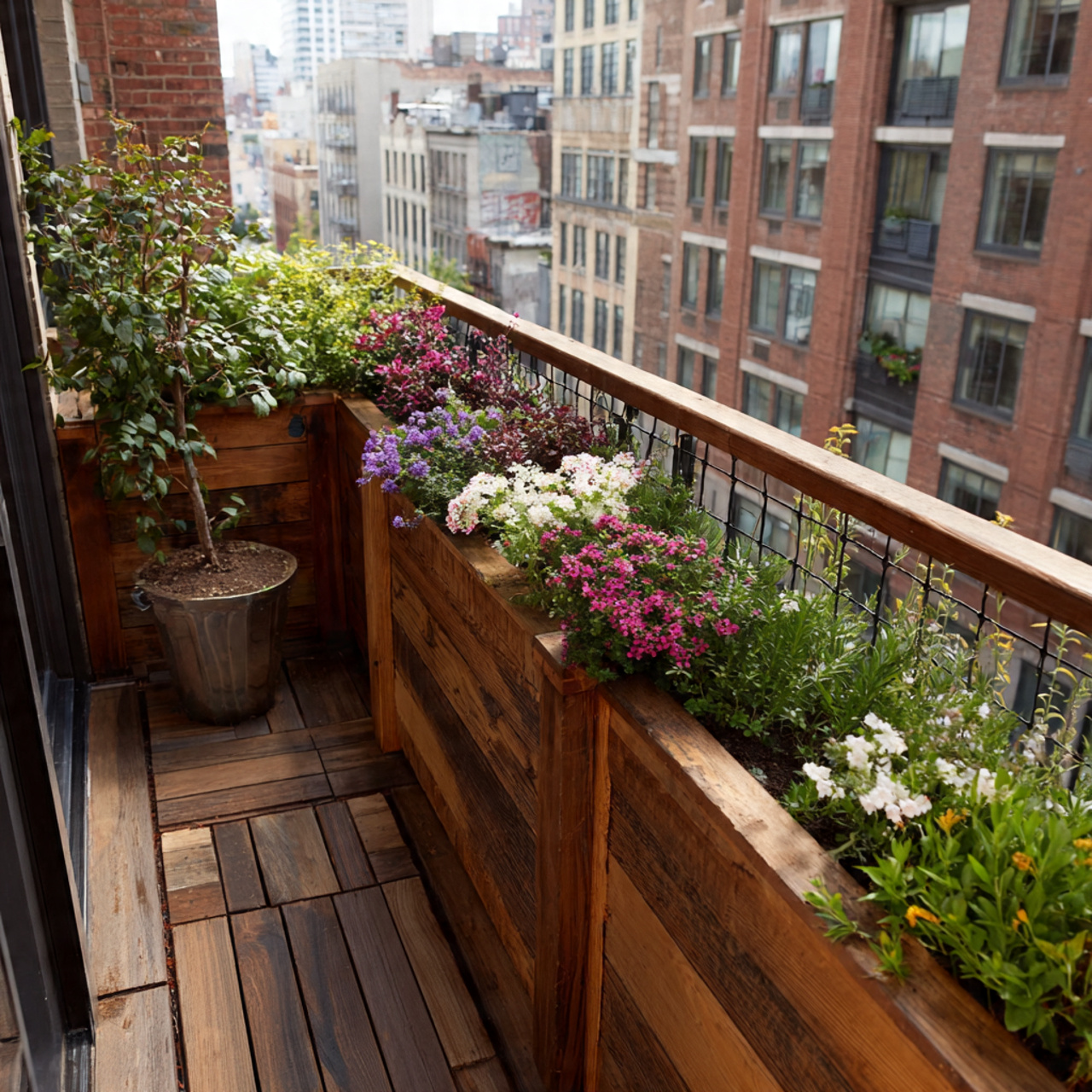Install Built-In Wood Planter Boxes