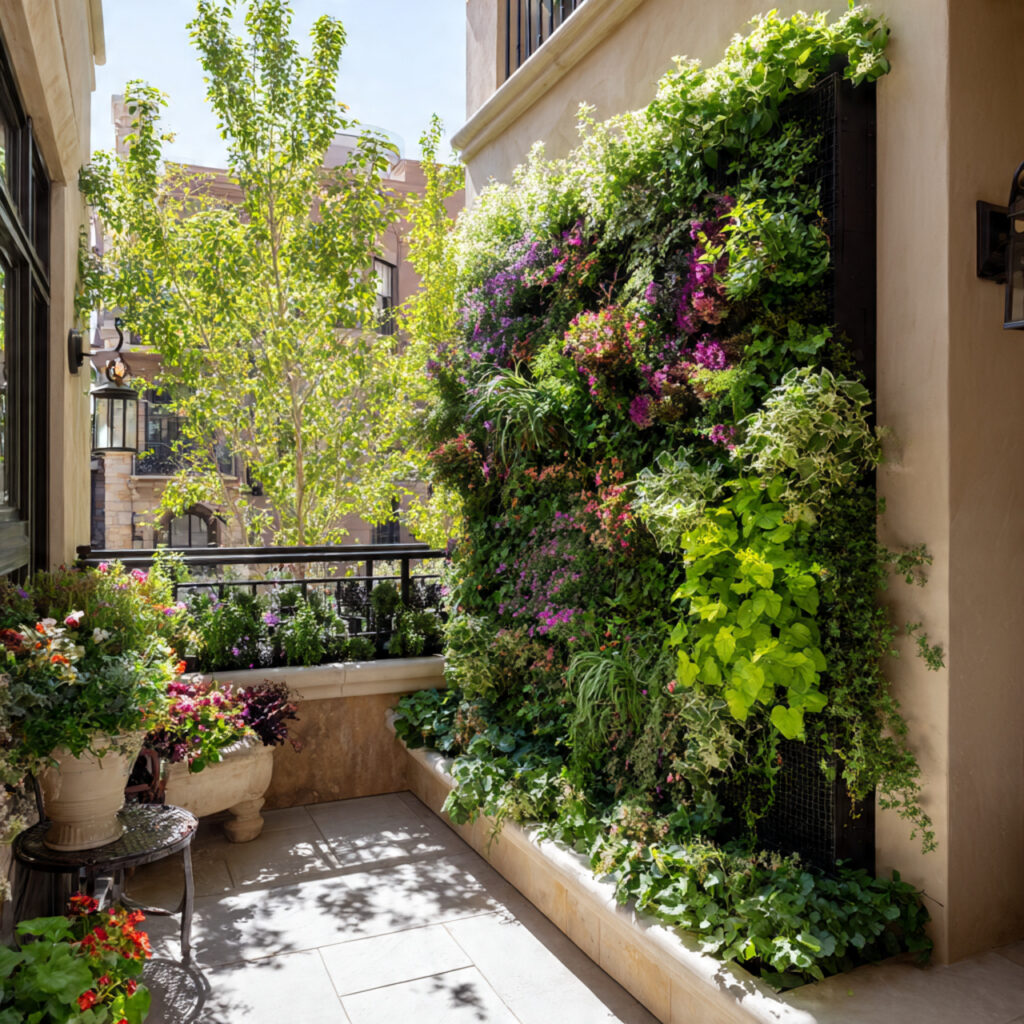 Encourage Vertical Growth by Trellis Walls