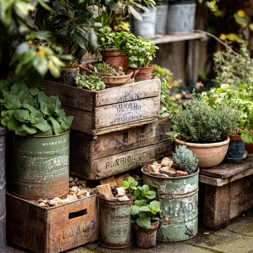 Get Creative by Repurposed Containers for Unique Character