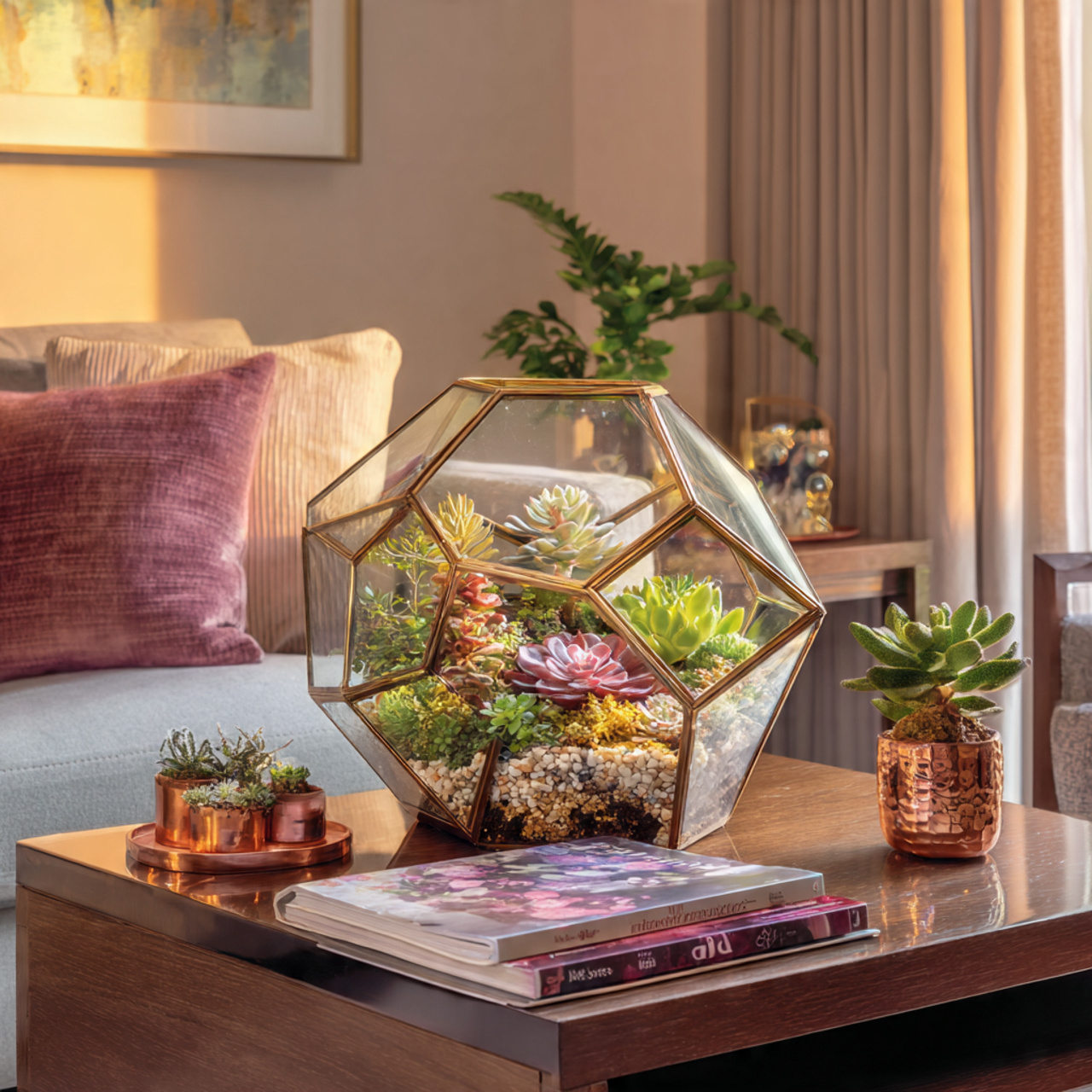 Aesthetic Indoor Greenhouse Displays