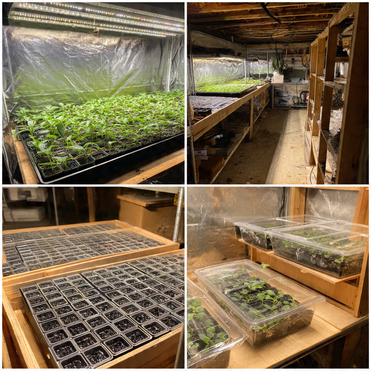 Indoor Greenhouse Propagation Stations