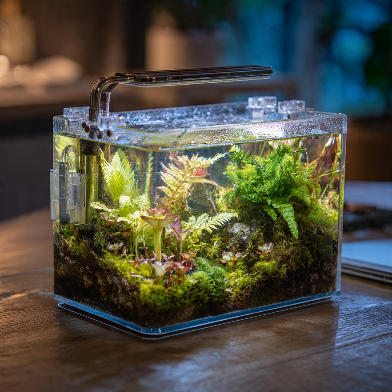 Repurposed Aquarium Indoor Greenhouse