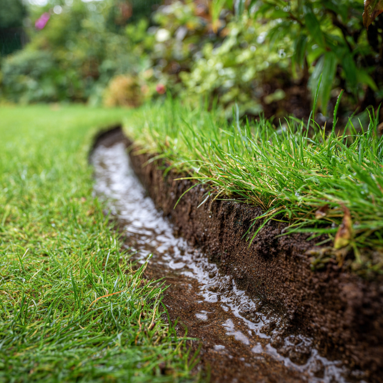 Managing Drainage with Strategic Edging