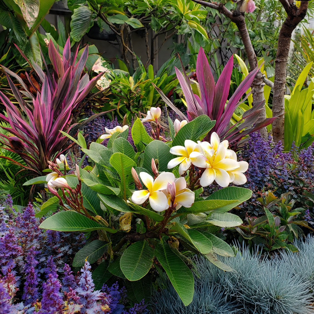 Plumeria Flowers for Garden: 17 Essential Growing Ideas 12 Companion Planting with Plumeria Flowers in Garden Beds