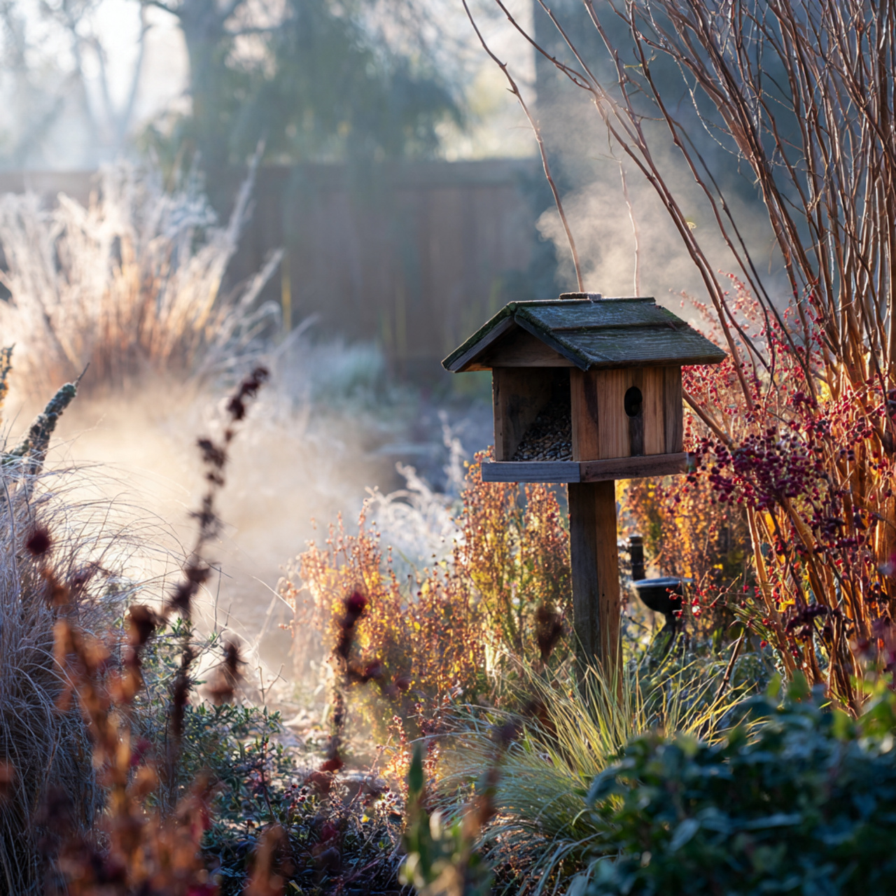 Winter Garden: 18 Ideas to Transform Your Cold-Season Space 8 Wildlife Support Stations