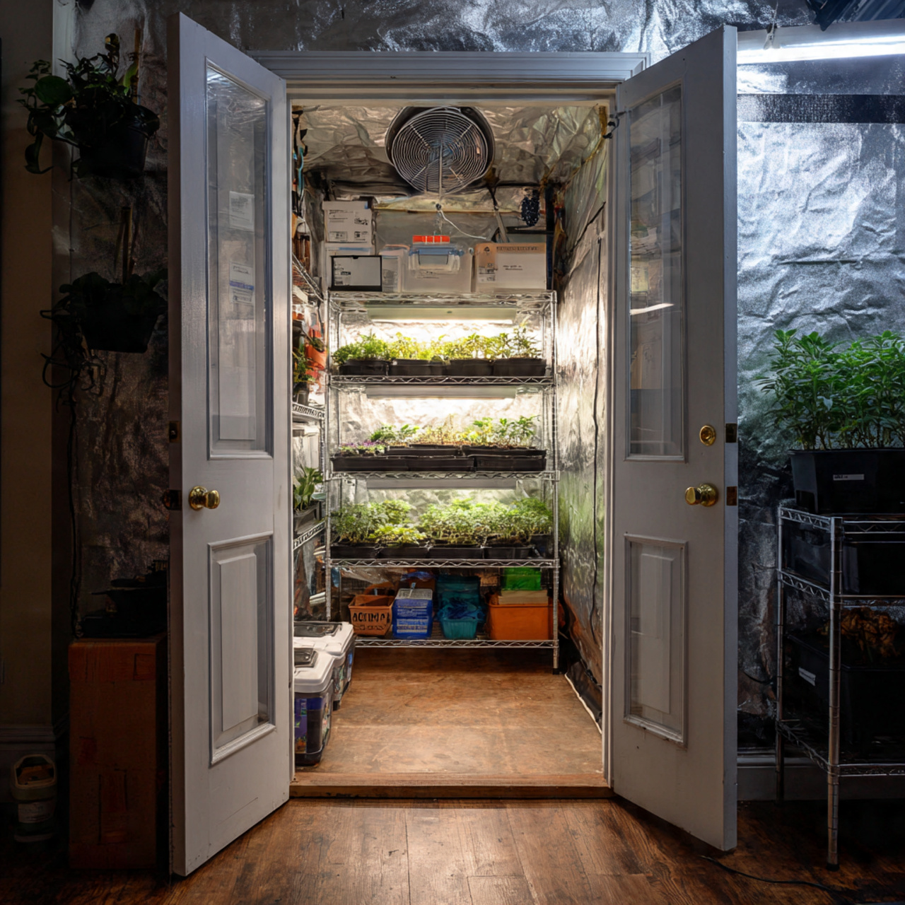 Closet Indoor Greenhouse Conversion