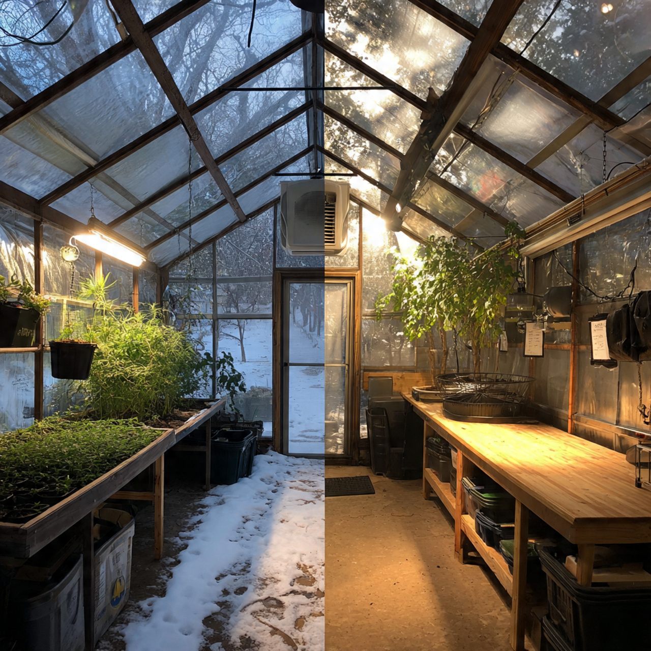 Seasonal Indoor Greenhouse Adjustments