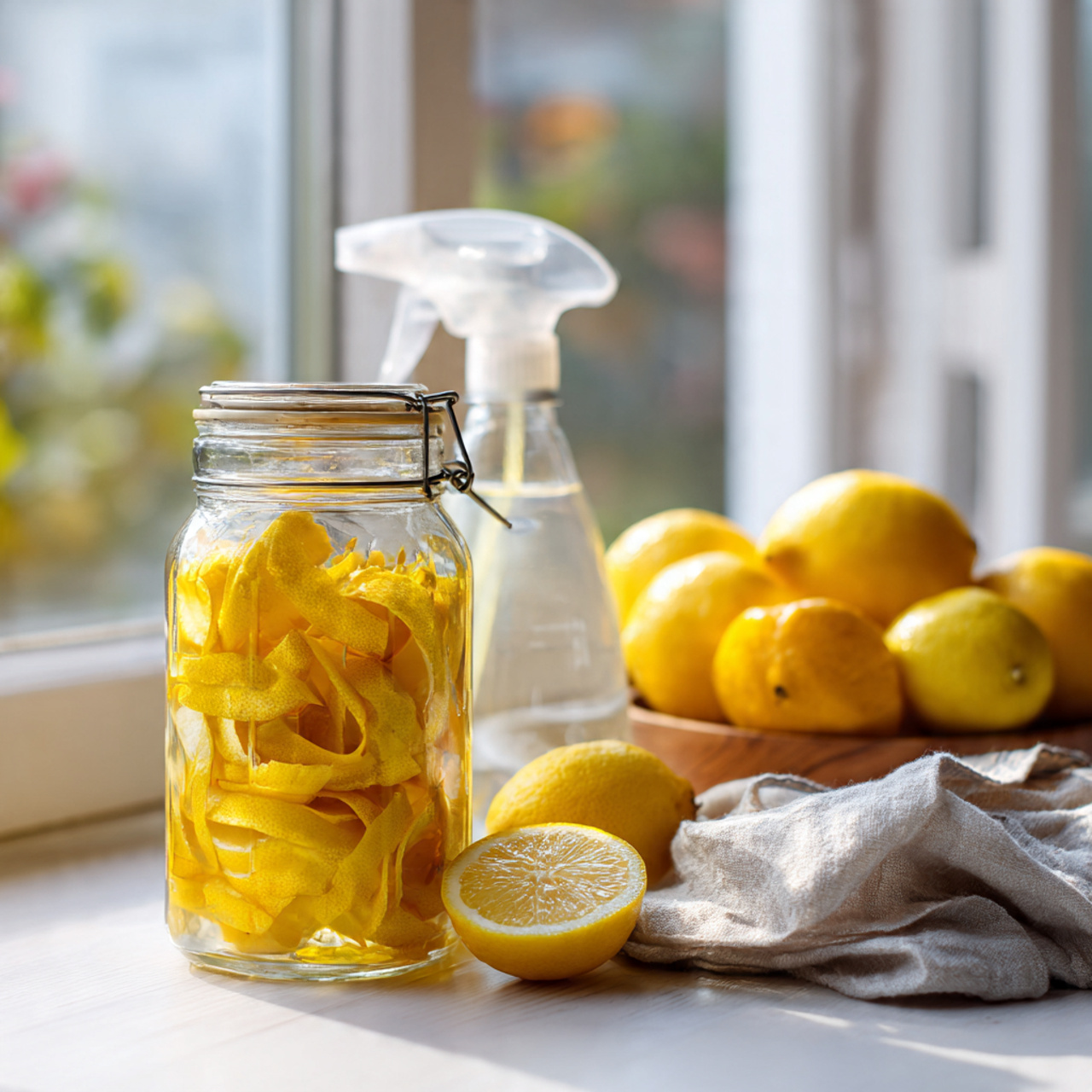 Making Natural Cleaners from Lemon Tree Fruit