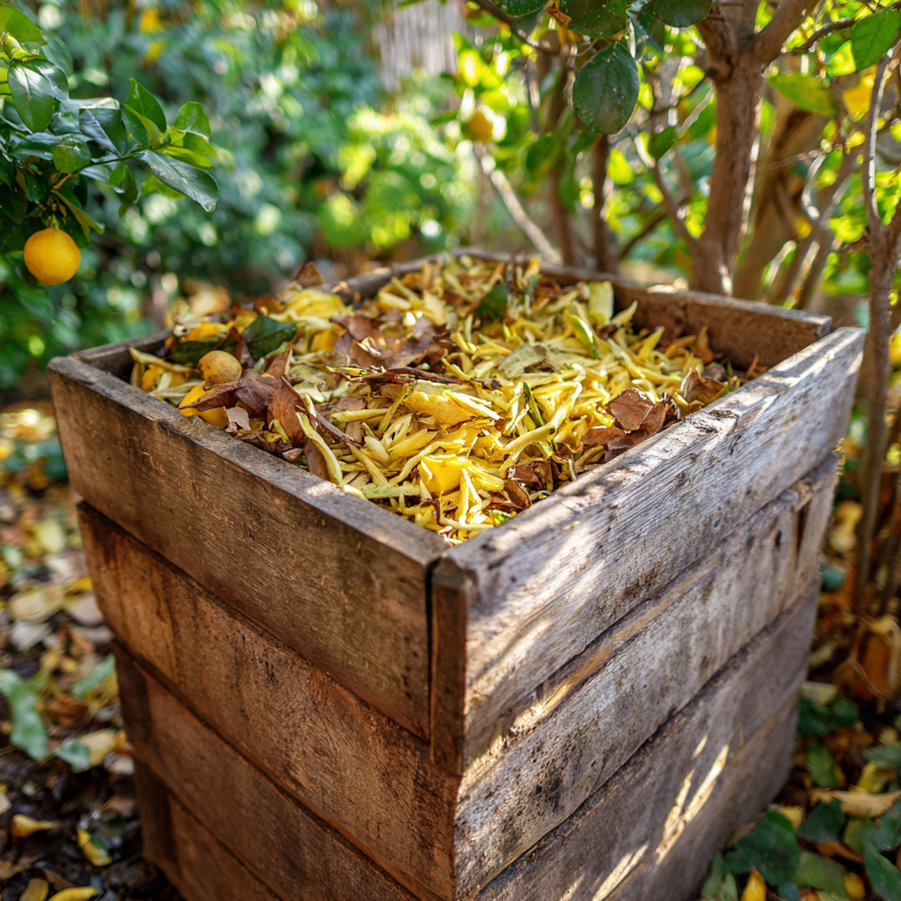 Composting Lemon Tree Waste
